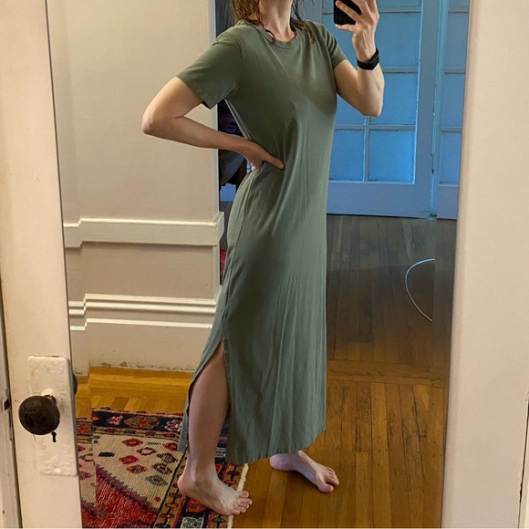 American Giant Sage Green Maxi Dress - Picture 10 of 10